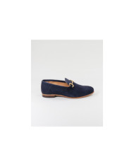 Women's Blue Rase Shoes Ginova with Golden Application