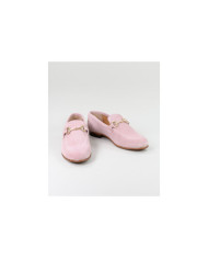 Sapatos Rasos Rosa Ginova de Mulher com Aplicação Dourada