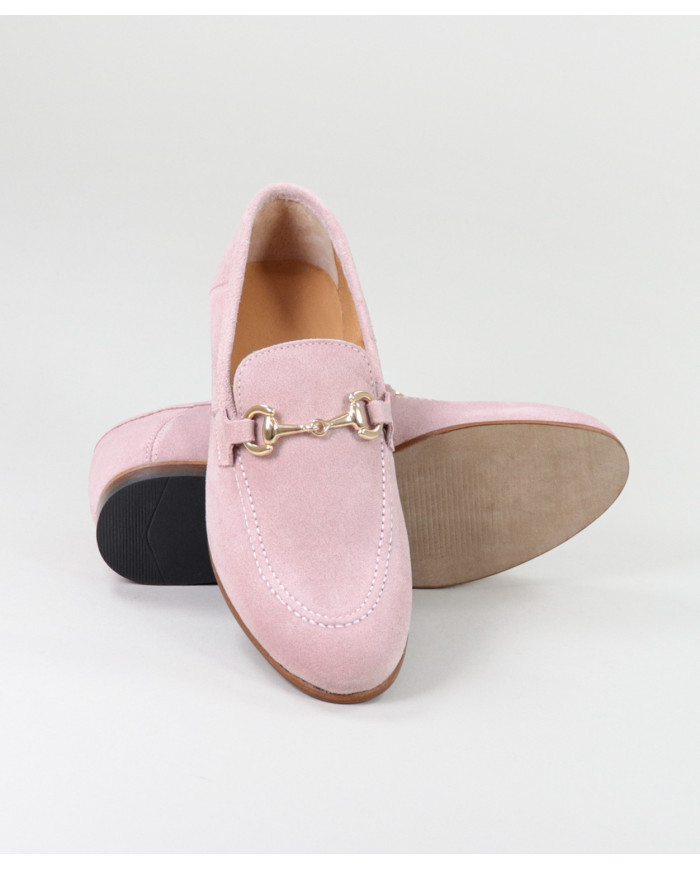 Zapatos Rasos de mujer con aplicación de oro