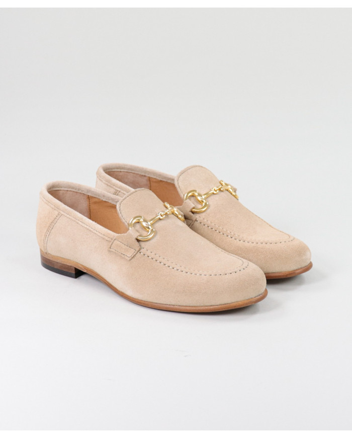Rasos Taupe Ginova Women Shoes with Golden Application