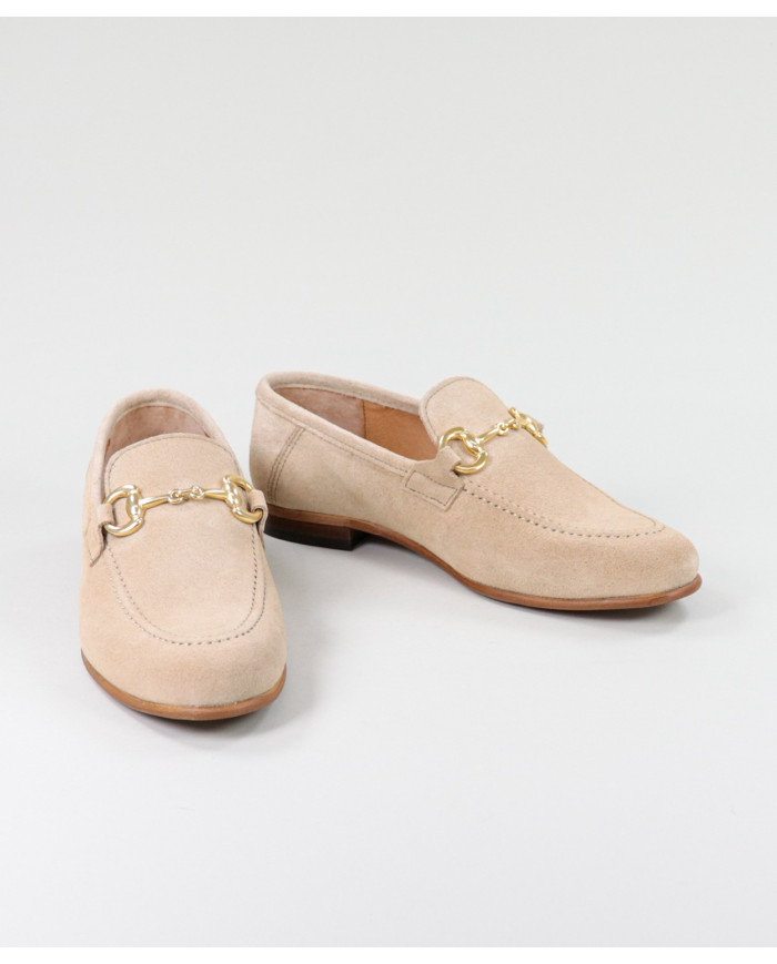 Rasos Taupe Ginova Women Shoes with Golden Application
