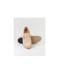 Zapatos Rasos de mujer con aplicación de oro