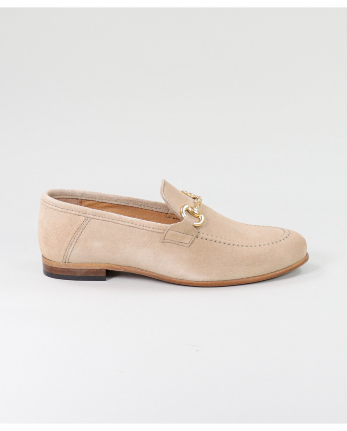 Zapatos Rasos de mujer con aplicación de oro