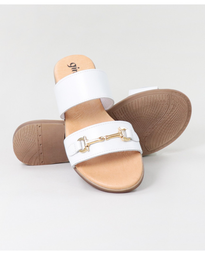 Señoras Zapatillas con Golden Aplique