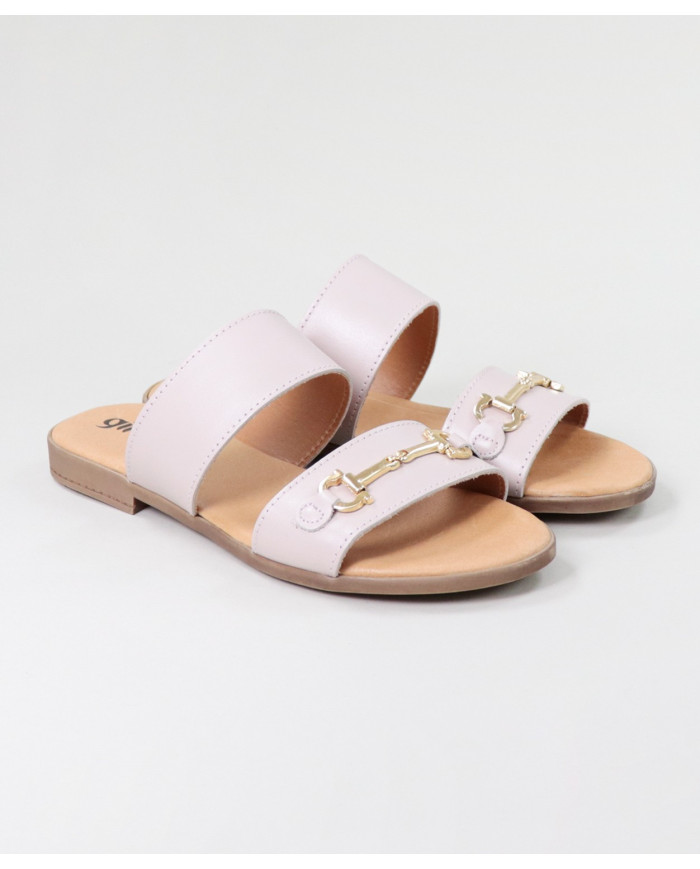 Señoras Zapatillas con Golden Aplique