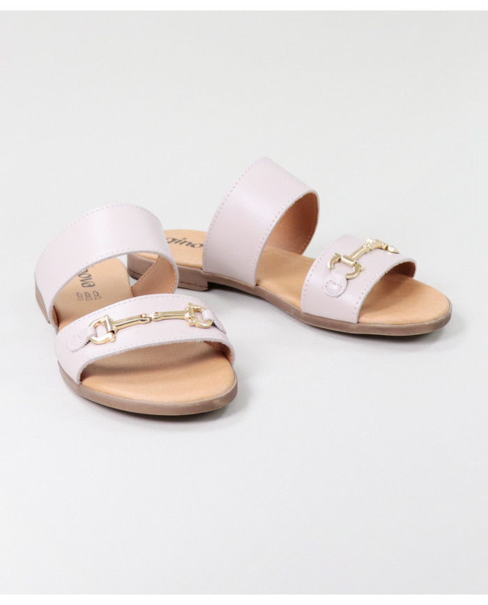 Señoras Zapatillas con Golden Aplique