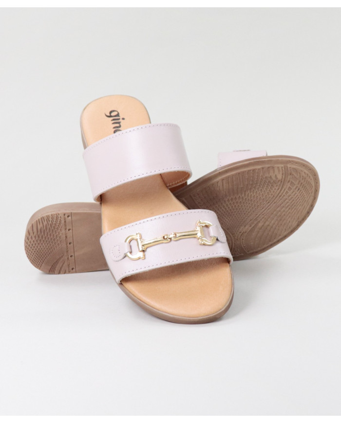 Señoras Zapatillas con Golden Aplique