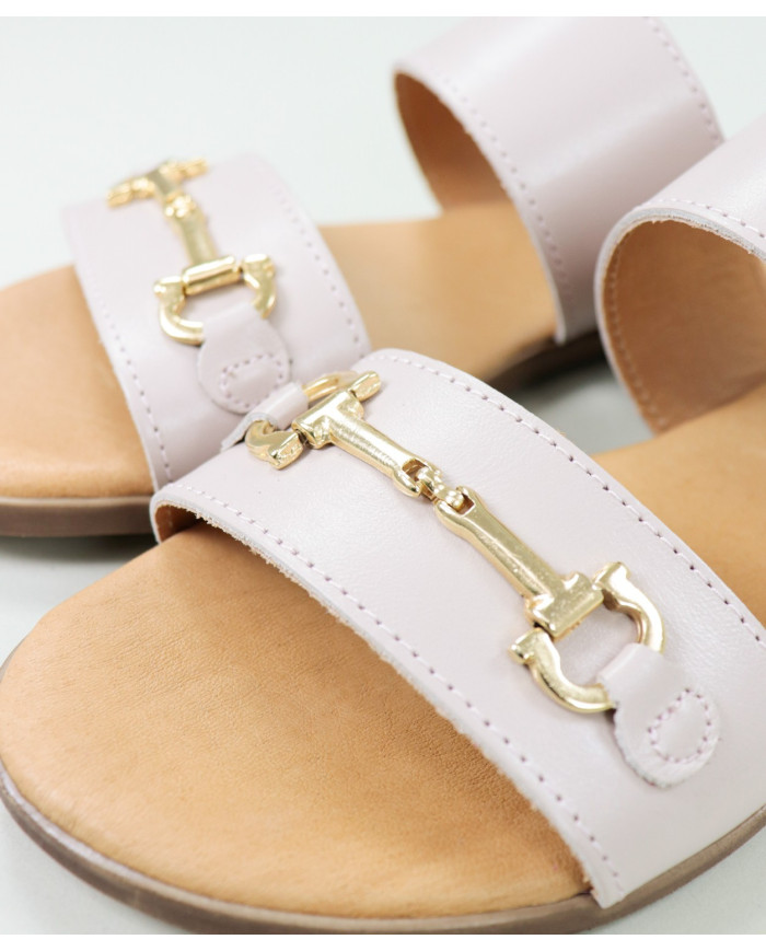 Señoras Zapatillas con Golden Aplique