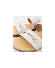 Señoras Zapatillas con Golden Aplique