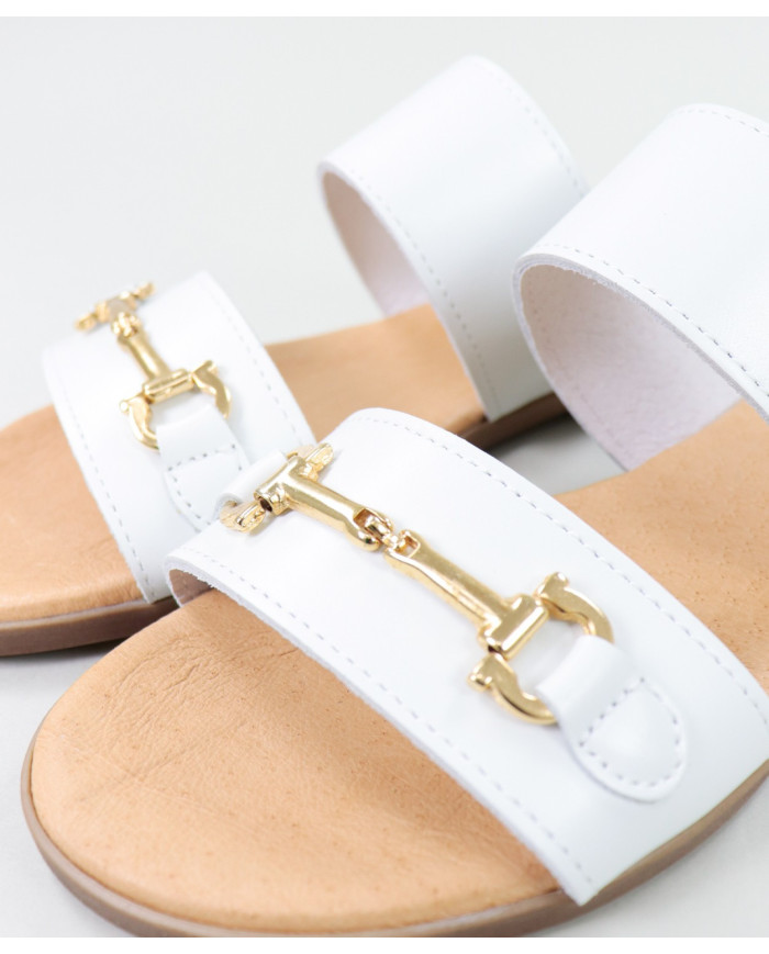 Señoras Zapatillas con Golden Aplique