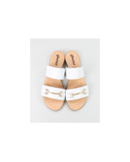 Señoras Zapatillas con Golden Aplique