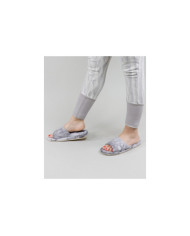 Zapatillas de dormitorio DeFonseca Grey Ladies Abierto al frente