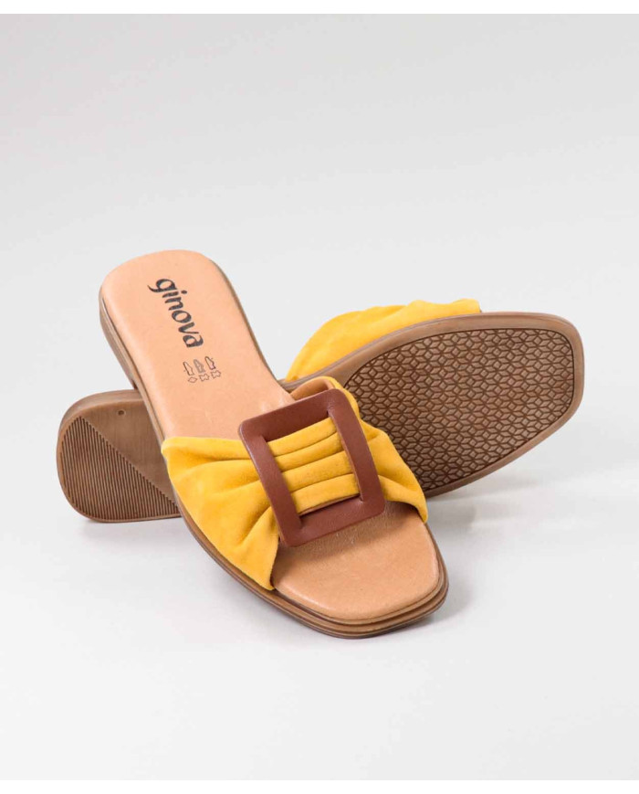Slippers with Application in Ladies Skin Ginova