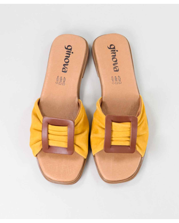Slippers with Application in Ladies Skin Ginova