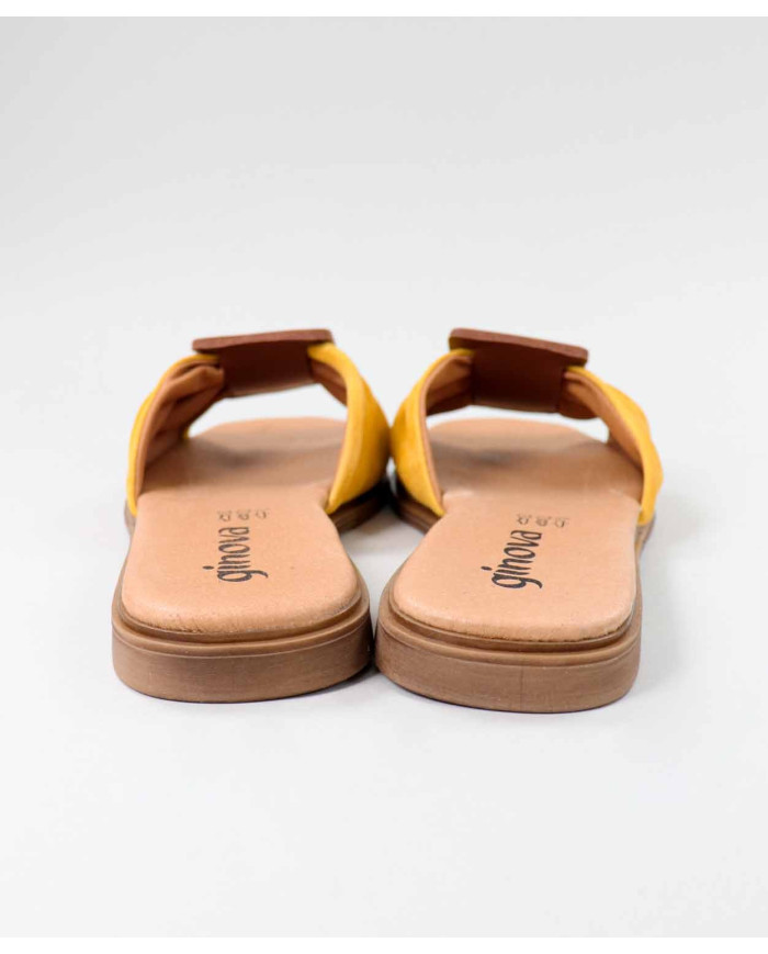 Pantuflas Ginova de Mujer con Apliques de Piel