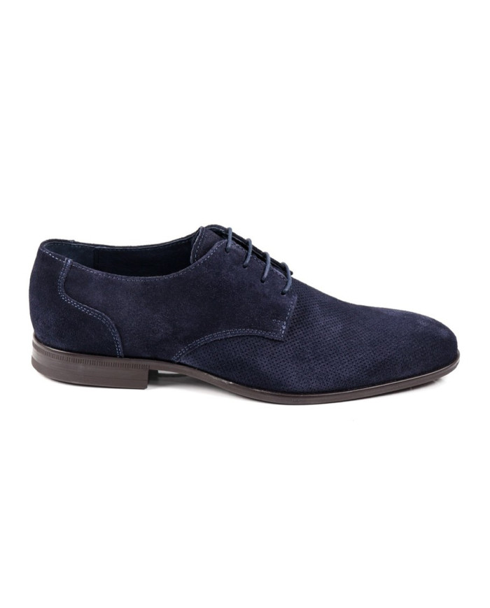 Blue Ginova Man Shoes with Rubber Sole