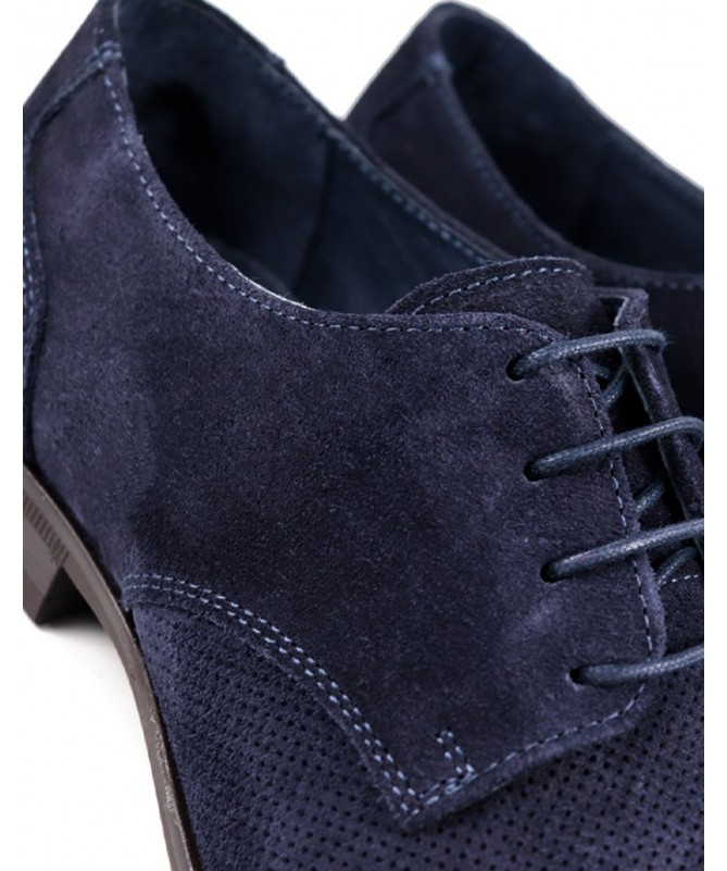 Sapatos de Homem Ginova Azuis com Sola de Borracha