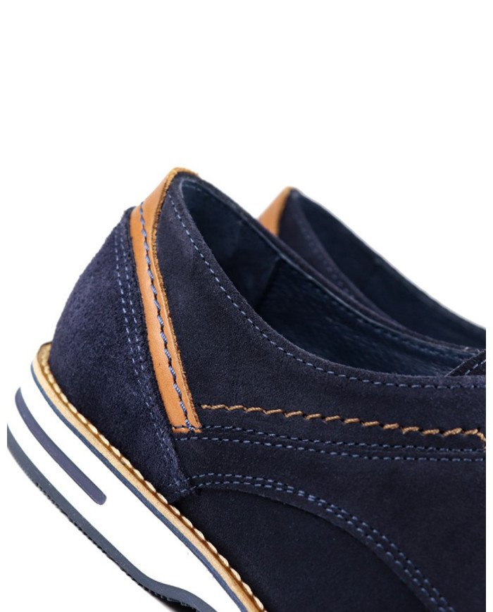 Sapatos de Homem Azuis Ginova de Camurça