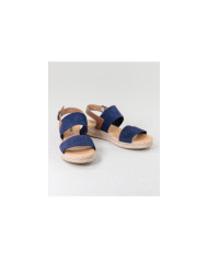 Blue sandals of Lady Ginova with Strips
