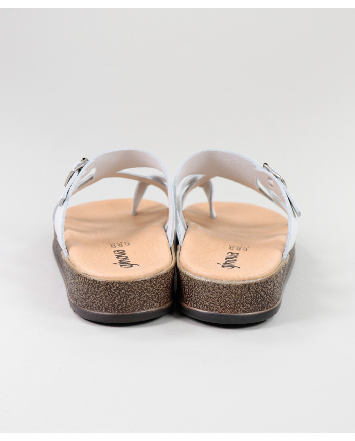 White Slippers of Lady Ginova with Buckle