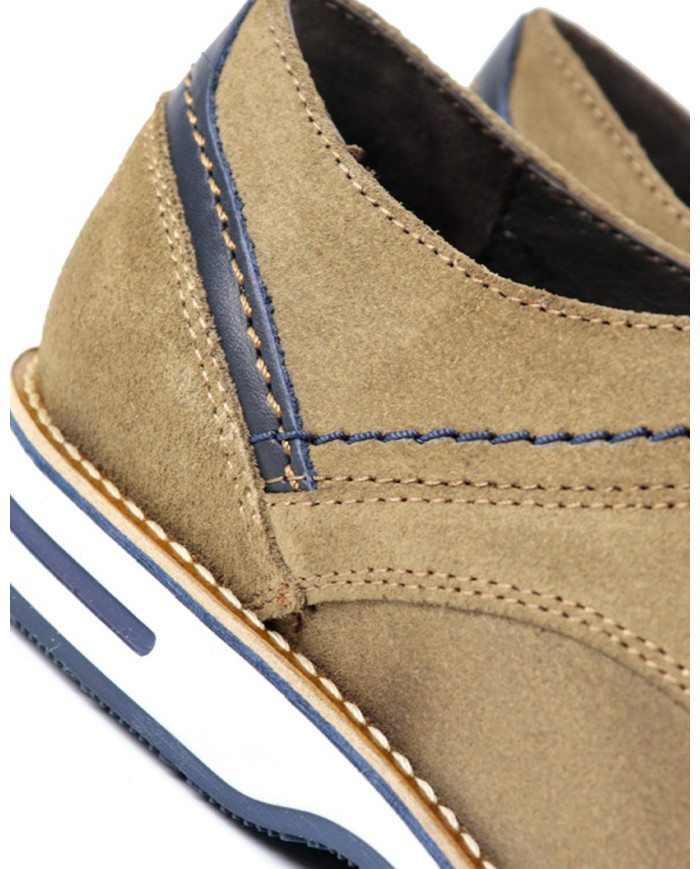 Men's Shoes in Taupe Ginova of Suede
