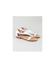 Lady Ginova White Sandals Adjustable