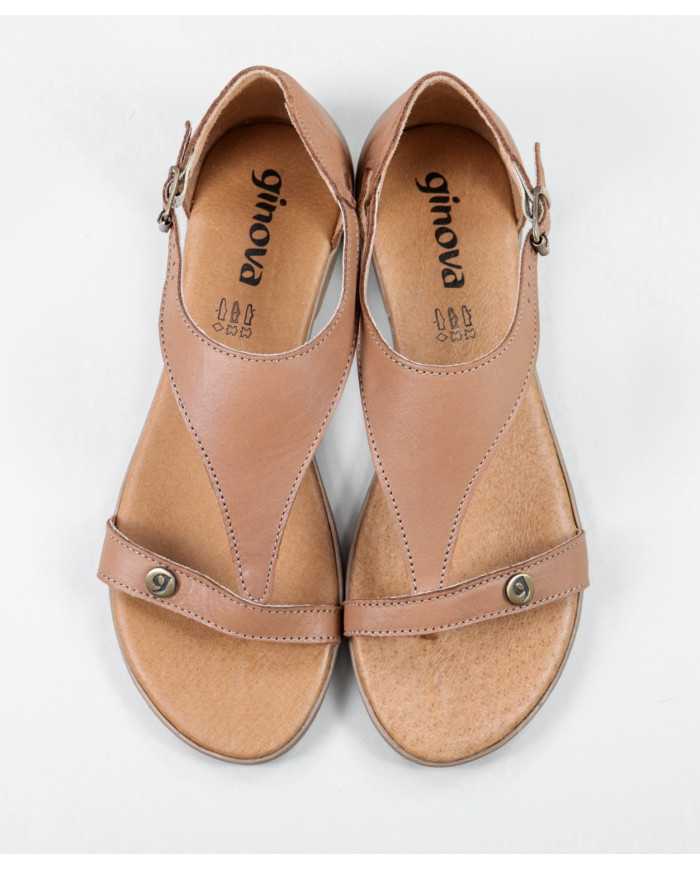 Camel de Senhora Ginova Sandals Adjustable