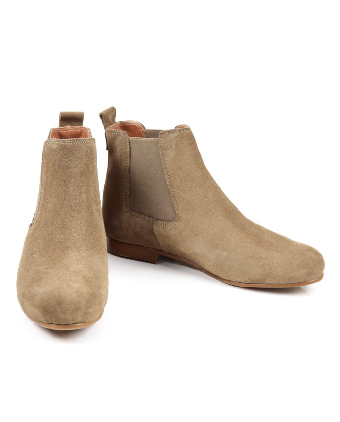 Elastic Taupe Rasa Ginova Boot