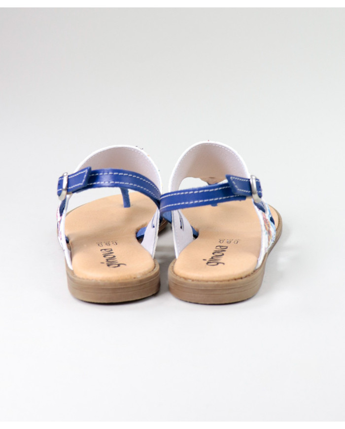 Sandalias Lady Ginova con Patrón Floral