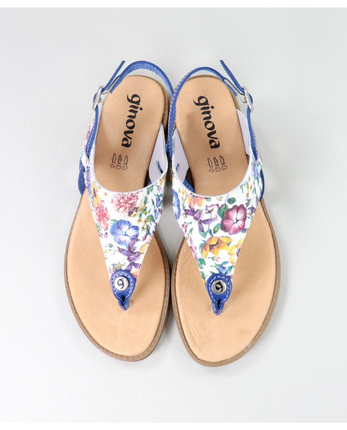 Sandalias Lady Ginova con Patrón Floral