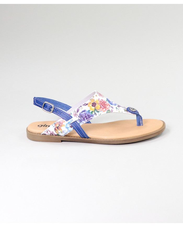 Sandalias Lady Ginova con Patrón Floral