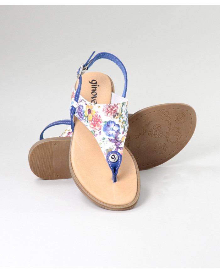 Sandalias Lady Ginova con Patrón Floral