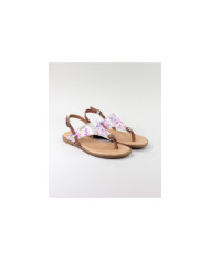 Lady Ginova Sandals with Floral Pattern