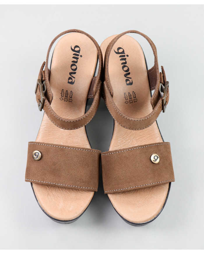 Camel de Senhora Ginova Sandals Adjustable