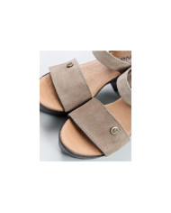 Sandals Taupe by Senhora Ginova Adjustable