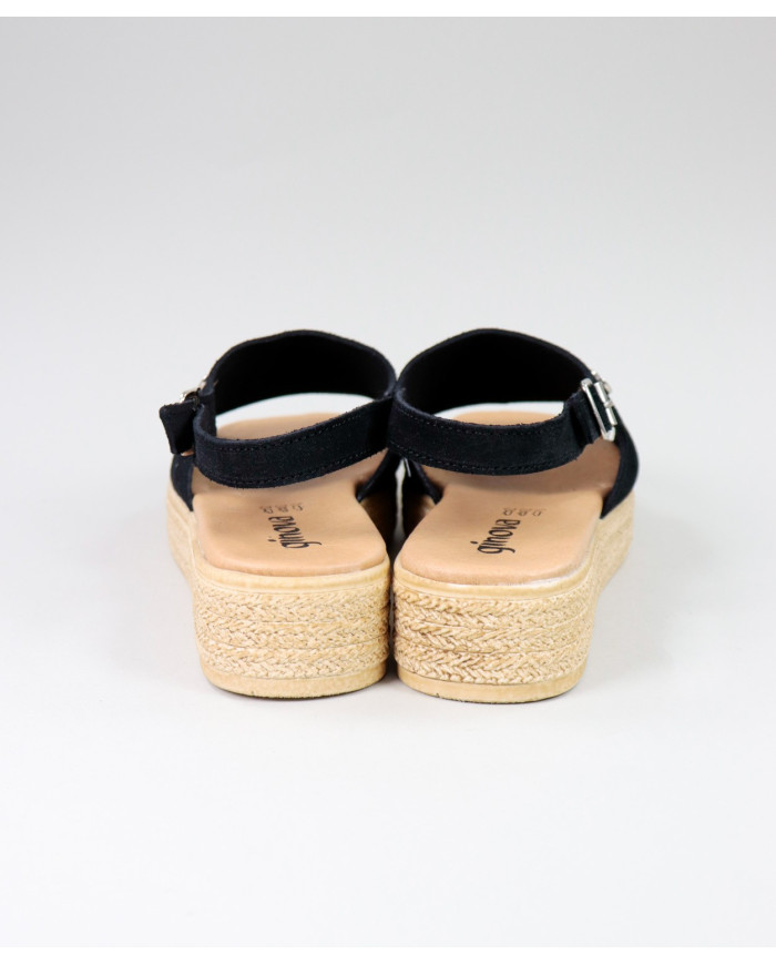 Sandals in Camurça with Ladies' Wedge Ginova