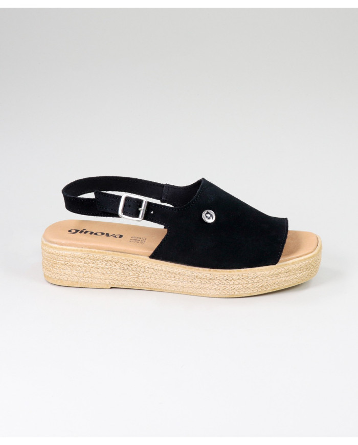 Sandalias en Camurça con Wedge Ginova