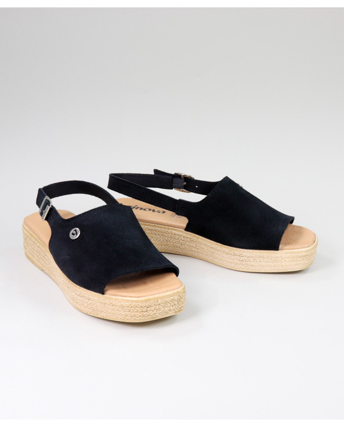 Sandalias en Camurça con Wedge Ginova
