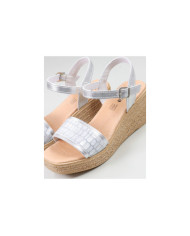 Sandalias de Senhora Ginova con cinta grabada