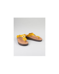 Yellow Slippers of Lady Ginova with Flower Decorative