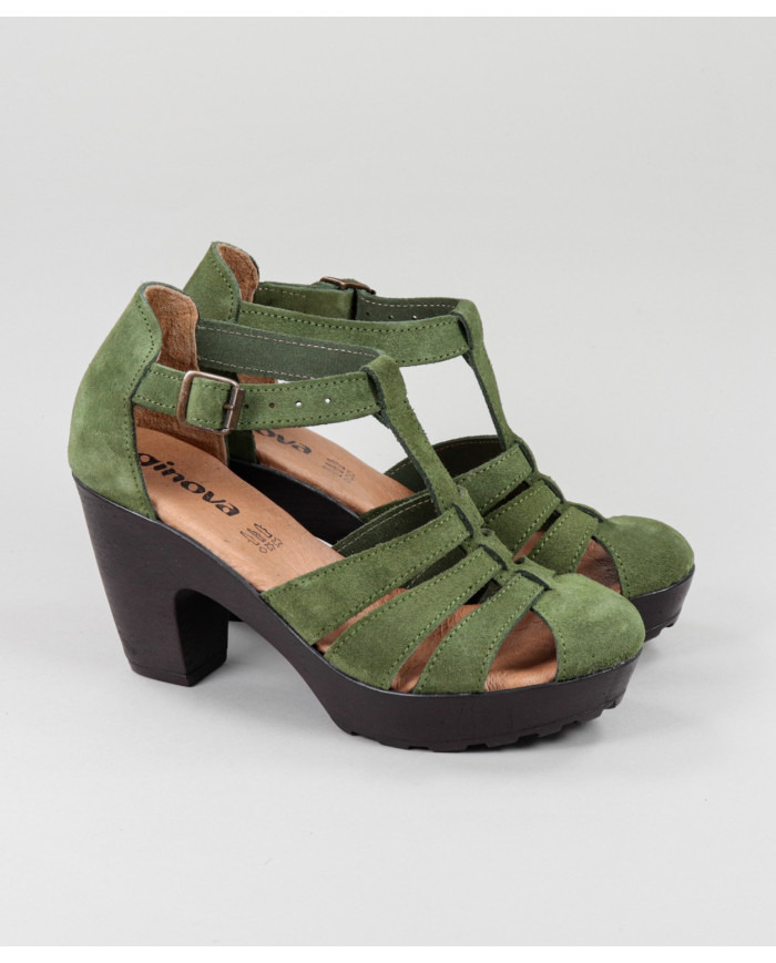 Sandalias de Senhora Ginova en Camurça