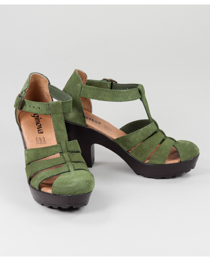 Sandalias de Senhora Ginova en Camurça