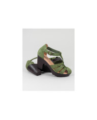Green Sandals by Senhora Ginova in Camurça