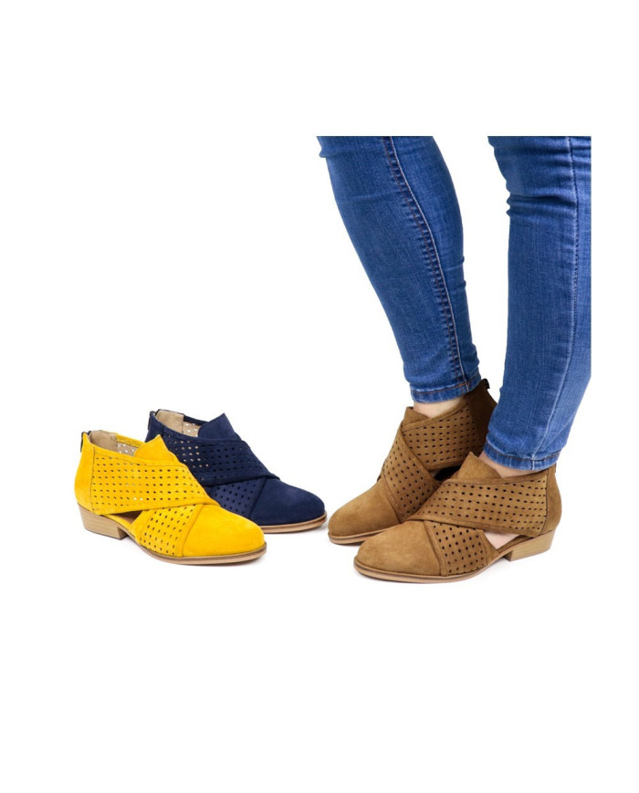Ms. Ginova Botins with Cross Strip Perforated