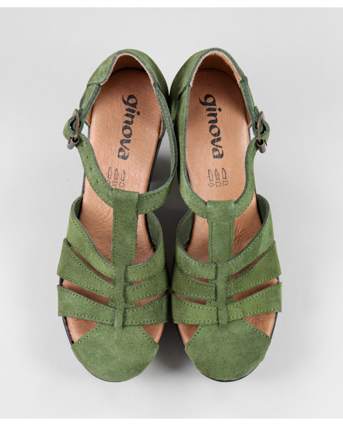 Sandalias de Senhora Ginova en Camurça