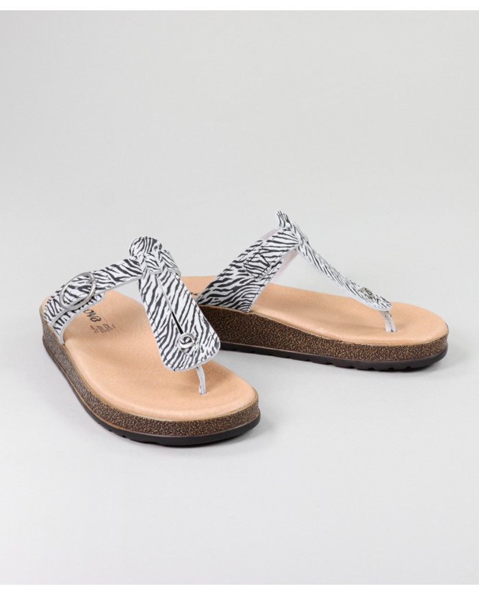 Zebra Flip Flip Flip Flops by Mistress Ginova
