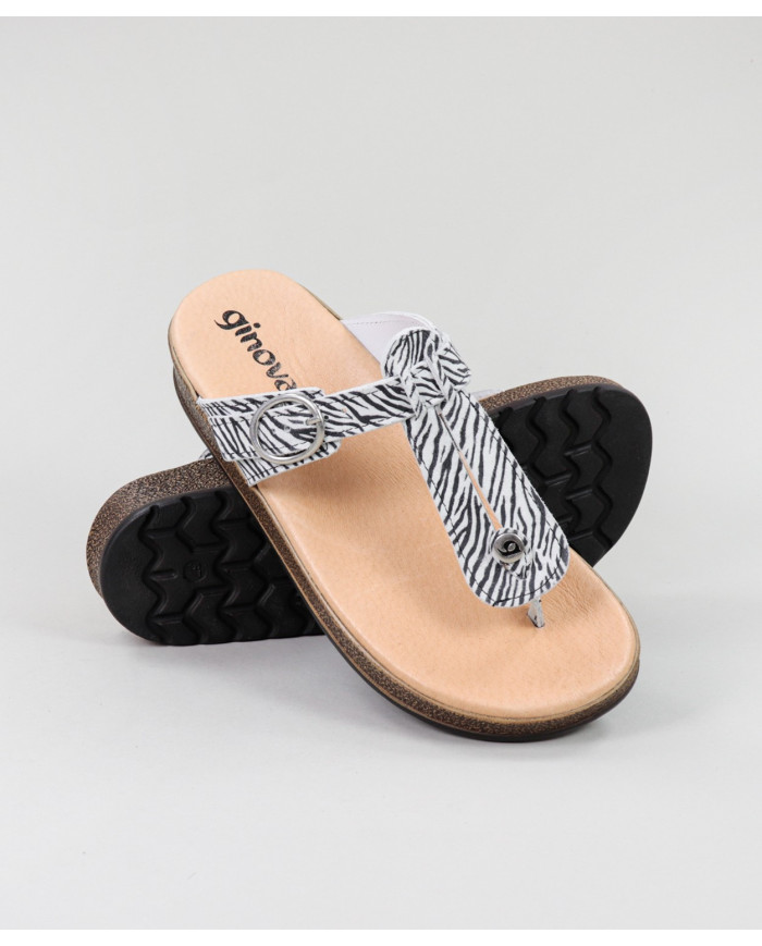 Zebra Flip Flip Flip Flops by Mistress Ginova