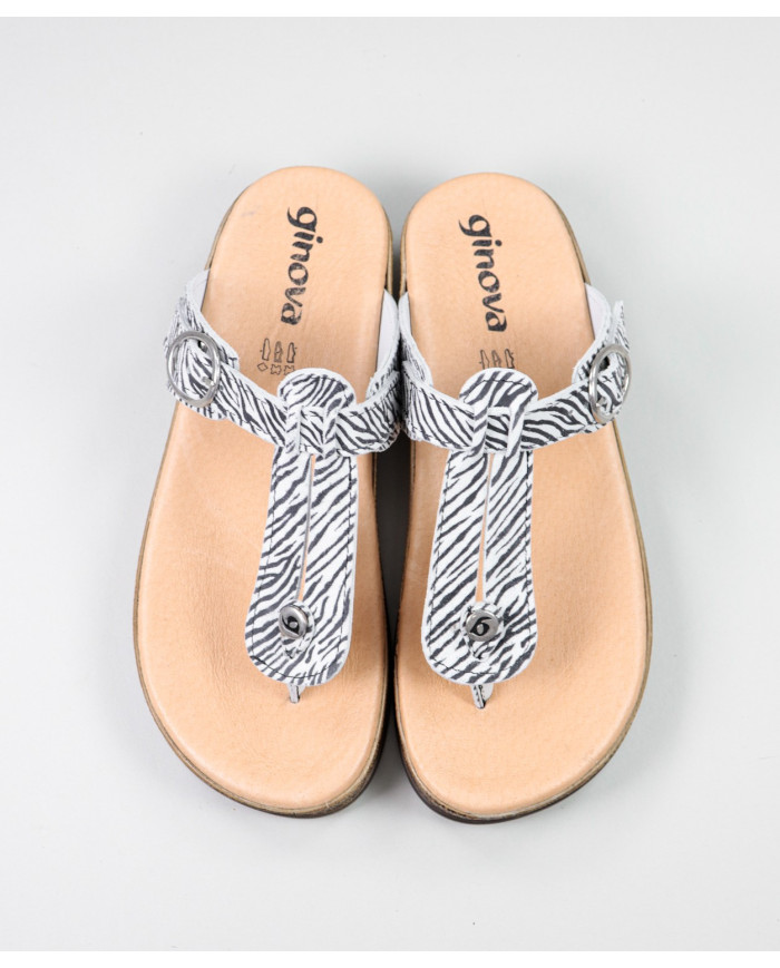 Zebra Flip Flip Flip Flops by Mistress Ginova