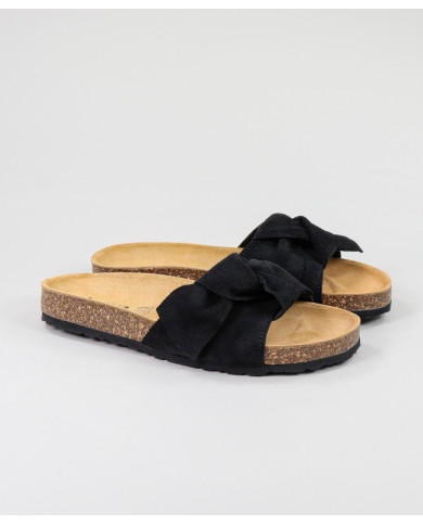 Black Slippers of Lady Ginova with Lace