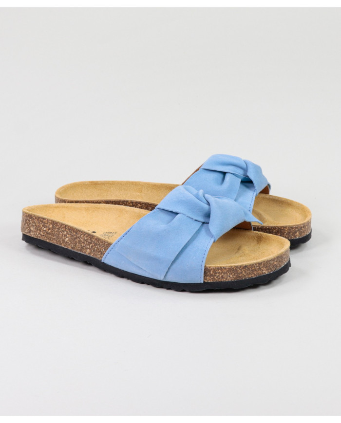 Blue Slippers of Lady Ginova with Lace